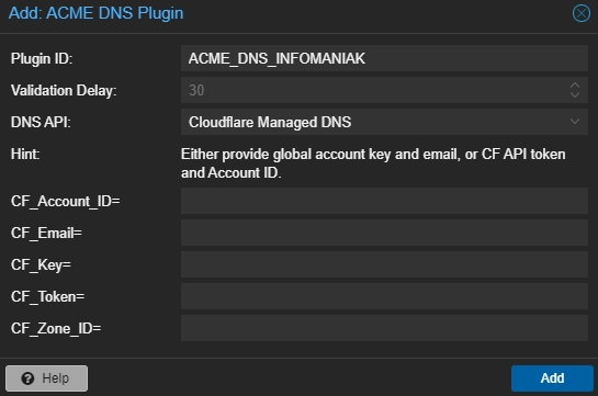 ACME dns Cloudflare