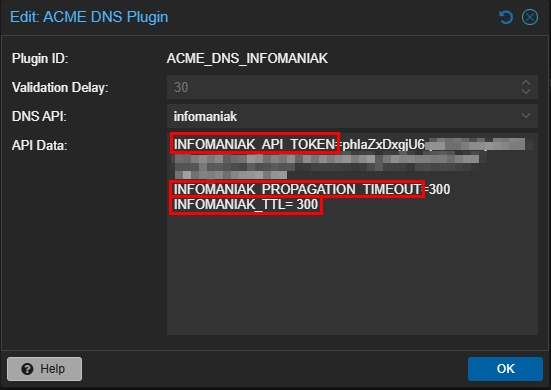 ACME Infomaniak good config